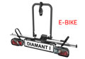 PROUSER DIAMANT I - Capacit 1 bici. Carico Max 30 Kg. Peso articolo 10 Kg.  in acciaio e alluminio. U facilmente ripiegabile per riporlo in bagagliaio. Presa 7/13 poli.<br /> Interasse bici: qualsiasi misura fino a 1250 mm. Inclusa borsa